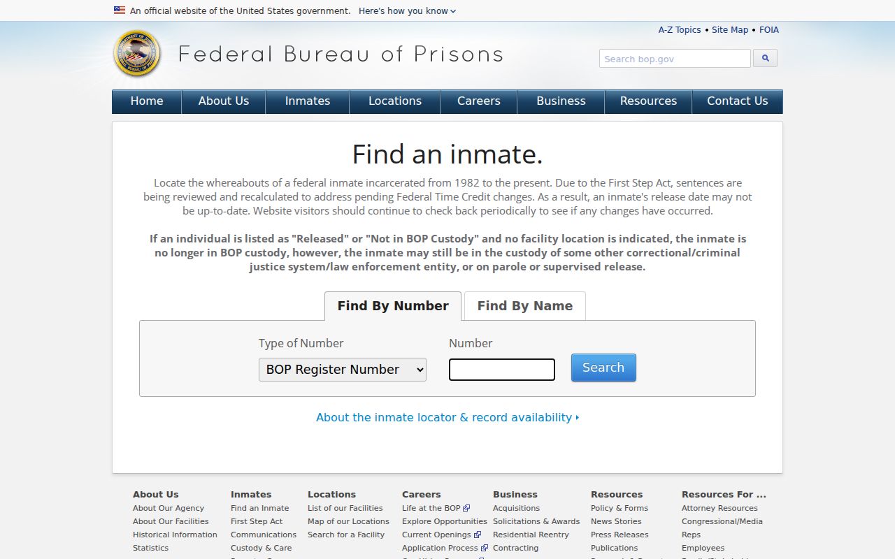 Marion County arrest history federal inmate locator channel