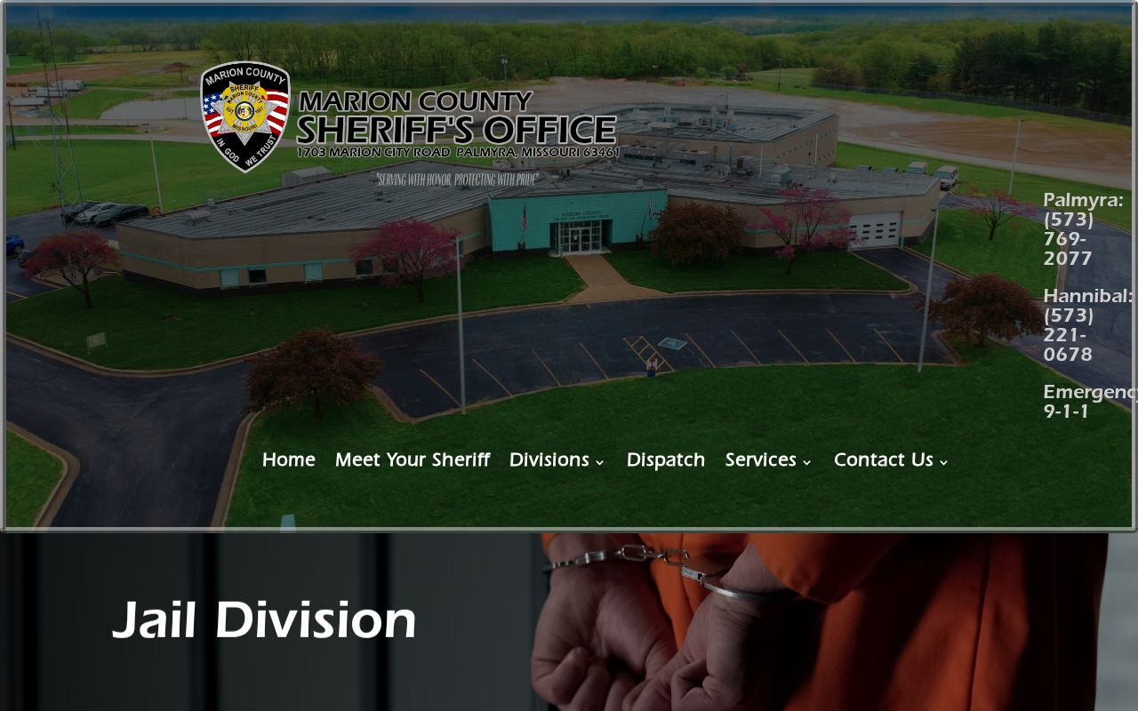 Marion County arrest history and jail booking division